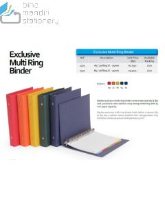 Foto Bantex 1325-Exclusive Multiring Binder A5 / 20 Ring O - 25mm Map berkas arsip merek Bantex