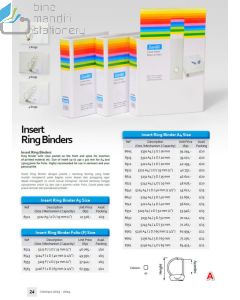 Foto Bantex 8553 Insert Ring Binder 5225 FC 2D-52mm White Map berkas arsip merek Bantex