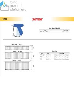 Foto Joyko Tag Pin TPN-A00 Isi Refill Alat Tembak Label  merek Joyko