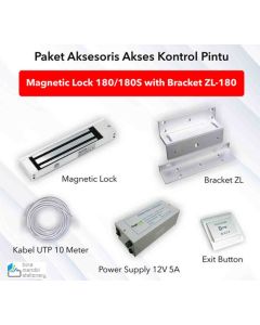 FINGERSPOT PAKET AKSES KONTROL PINTU MAGNETIC LOCK 180 WITH BRACKET ZL-180 di toko alat alat kantor lengkap cv bina mandiri stationery